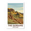 The Quiraing, Scotland - Isle Of Skye Travel Poster, Romantic Rugged Cliffs And Winding Trails. Giclee Print On Wrapped Canvas. Wall Art, Home Decor - Natural Landmarks, Scotland - Wrapped Canvas Print-1158534478
