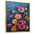 Toile avec cadre flottant or