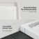OVE Decors 54-In W X 36-In D Shower Base Pan Rectangle, Hidden Side Drain, White Acrylic, Reversible Design