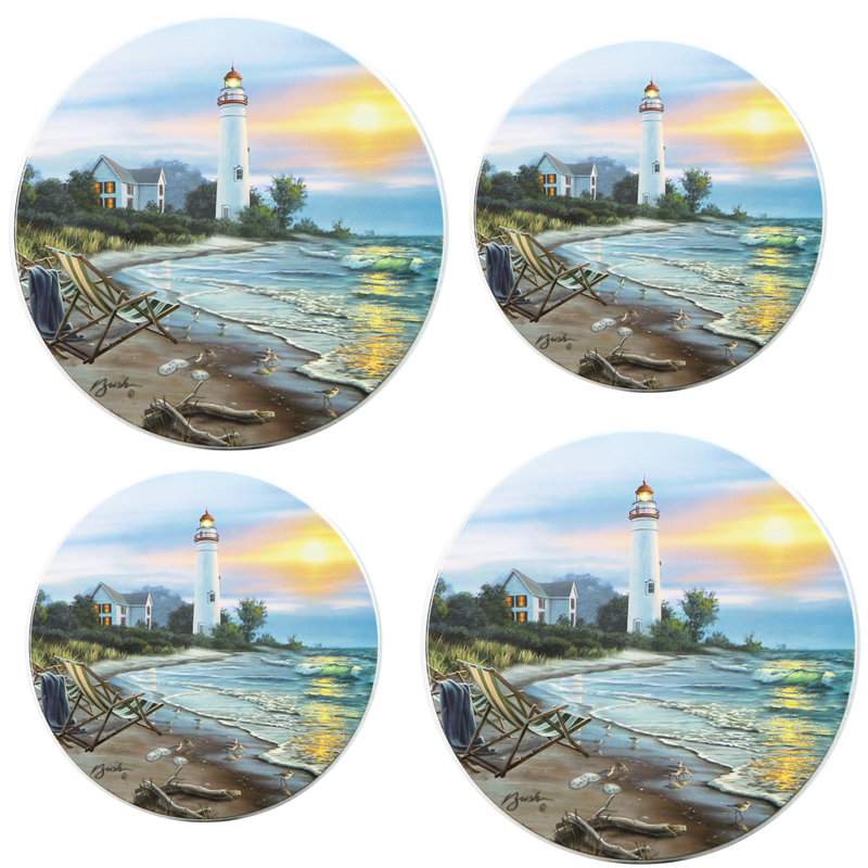 Reston Lloyd Electric Stove Cooktop Burner Covers (Set of 4), A Perfect Day