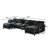 140.9-Inch U-Shaped Modular Sectional Sofa-984836932