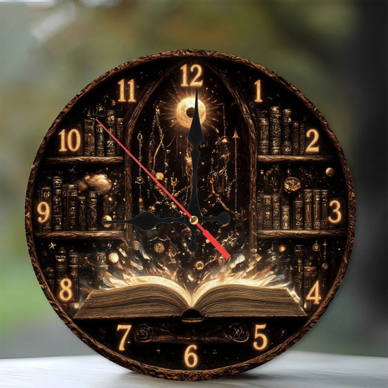 Livre magique brillant dans la montre