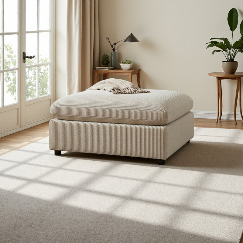 Repose-pieds Chelsea, Beige