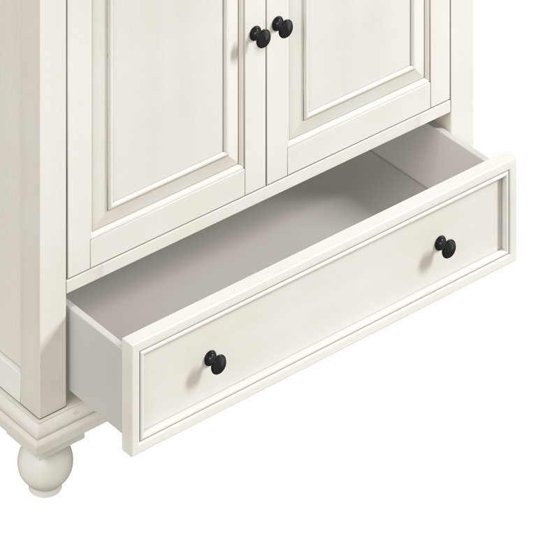 Thompson 36'' W Single Bathroom Vanity Base, French White