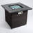 Outdoor Fire Table Propane Gas Fire Pit Table with Glass Rocks and Rain Cover