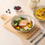 4 Pieces Ceramic Dinnerware Set, Soup Bowls, Poreclain, Hand-painted Design on Both Sides, Service For 4 People,1000ML-132101450