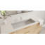 Lavabo de salle de bain encastrable en résine 39,4 po x 16,7 po Badeloft UB-05-XL-GGRY-138193095