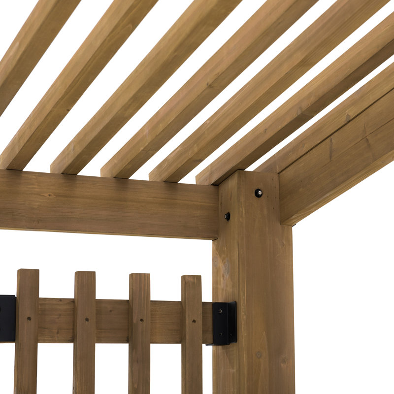 Arefa 3.09m X 2.74m Wood Pergola