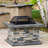 28" Square Fire Pit - Fiberglass Reinforced Cement For Durability, Iron Assurance, Simple Assembly Kit With Tools & Instructions Included, Stone Gray Appearance, Enhances Beauty Of Your Backyard And