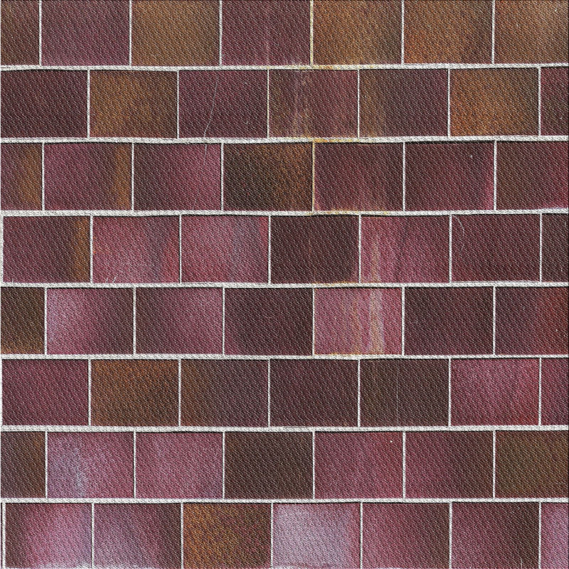 Tapis à motif géométrique violet Bashir, Carré 6 pi