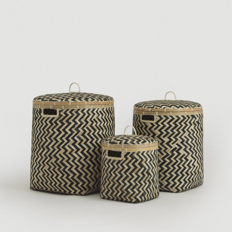 Ensemble de paniers en bambou Java
