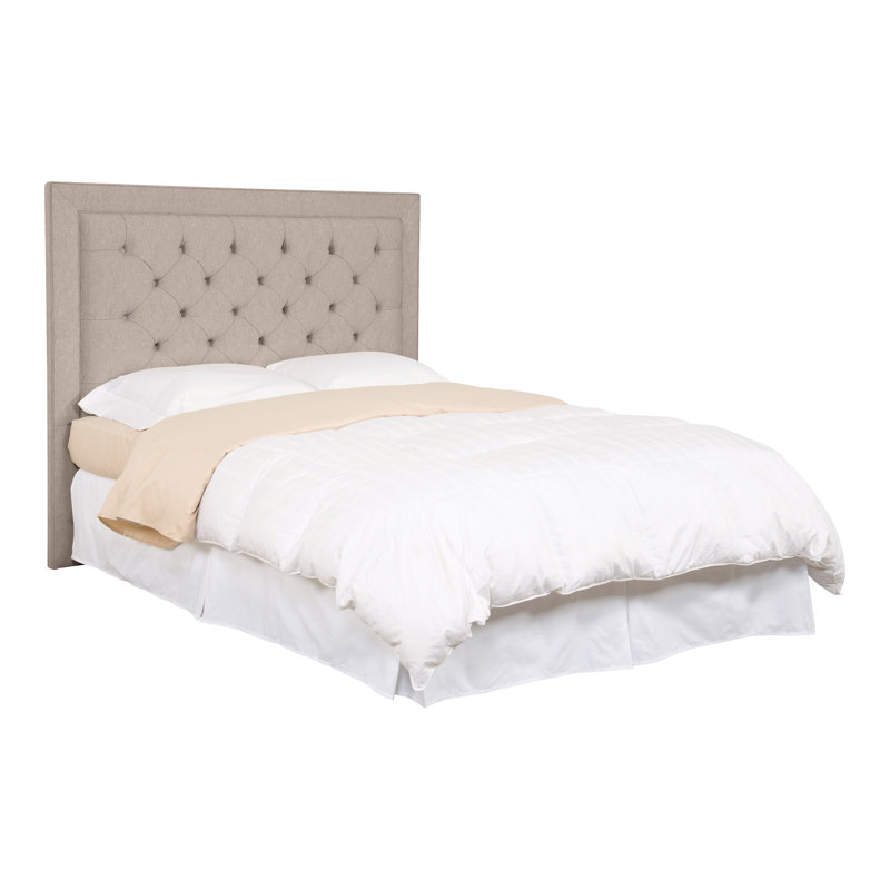 Hillary/Hank Queen Upholstered Panel Headboard, Jiggles Fawn