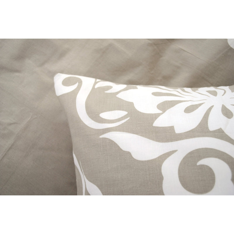 Behr Damask Duvet Cover Set with Pillowcases