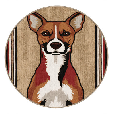  Washable Basenji Dogs Area Rug