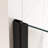 32-36"W X 72"H Left And Right Opening Universal Pivot Shower Door, Open Outside, With 1/4" And 5/16" Tempered Glass-120178821