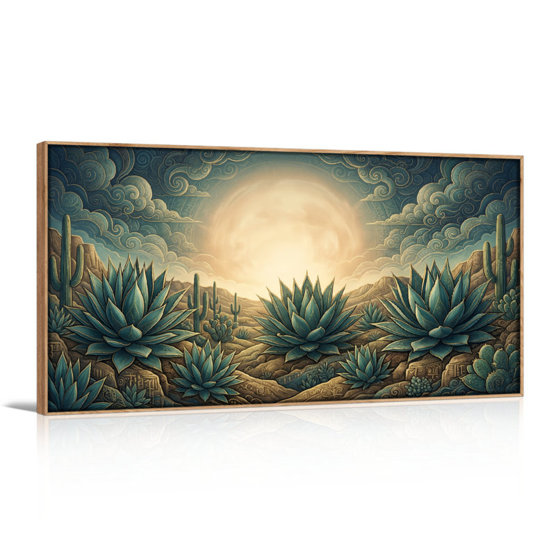 Desert Moon, reproduction d'art sur toile, ensemble de 1, Naturel, L 40 po x H 20 po