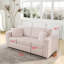 Canapé moderne modulaire souple pour 3 personnes de 106,3 po - Conception hautement polyvalente et confortable. Idéal et rose. Choix de meubles moelleux.-1450975167-1493463096
