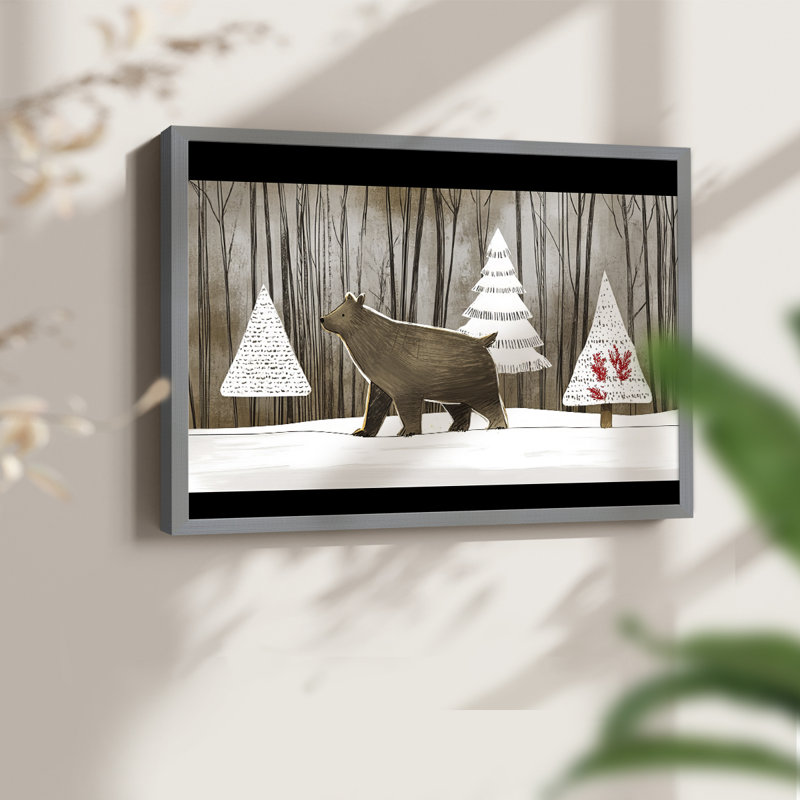 Chirstmas Art-DII - Reproduction encadrée - Restickable, H 22 po x l 28 po, Gris