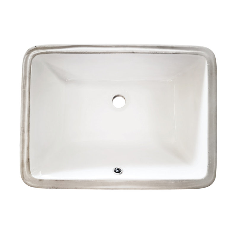 Kingston Brass Kastell 20-Inch Ceramic Undermount Bathroom Sink