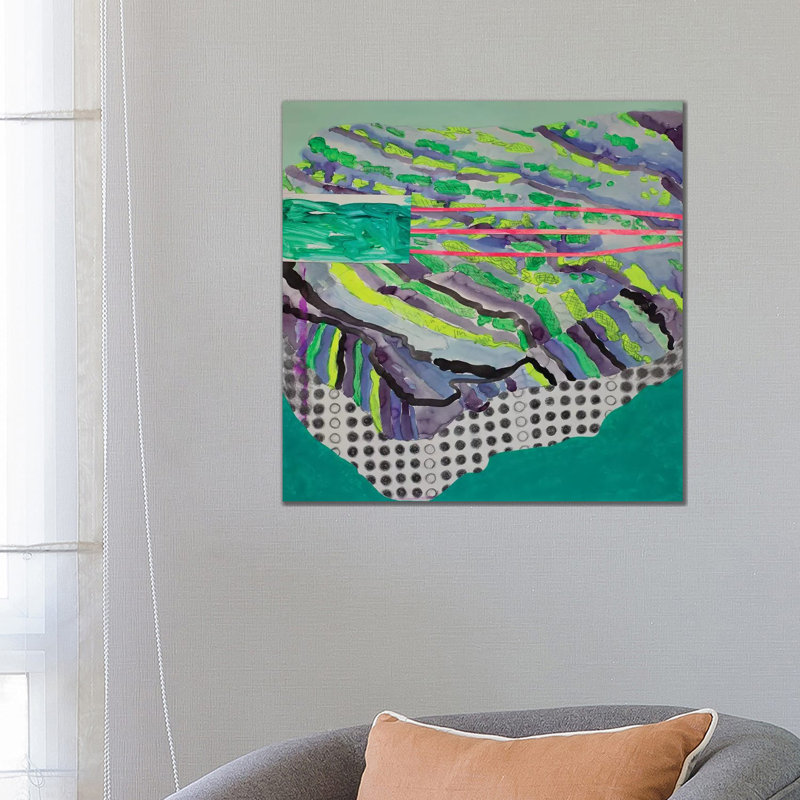Green Pattern by Pamela Staker - Painting on Canvas, Wrapped Canvas, 66.04 cm H x 66.04 cm W x 1.91 cm D