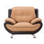 Fauteuil en cuir Veayan de 50 po de large Sulayman-1088962499