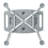 Shower Chair Without Back, 13.75"-20.5" Seat Height