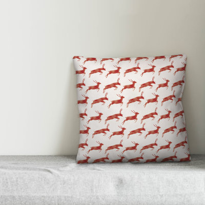  Deer Throw Pillow