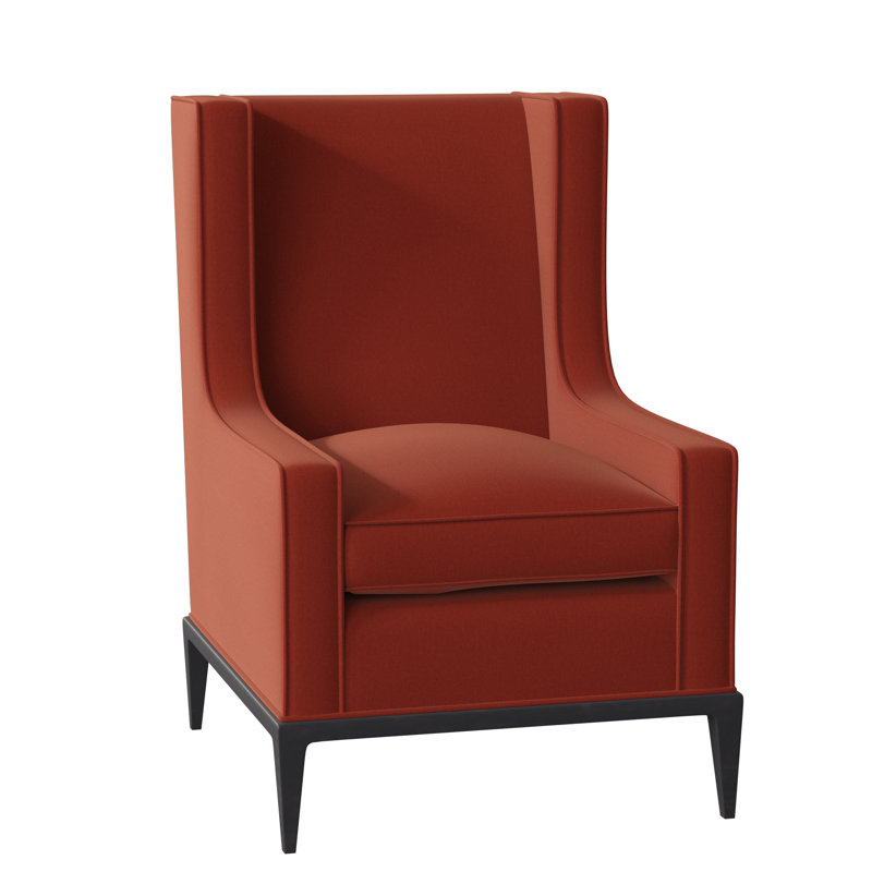 Fauteuil à oreilles 28 po Claxton, Espresso, Tangelo Margaret