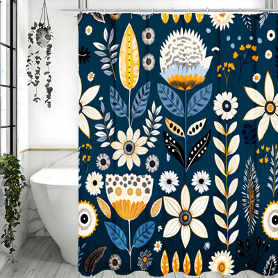 Boho Shower Curtains with Hooks Included