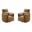 Ensemble de deux fauteuils inclinables et pivotants-1653277763