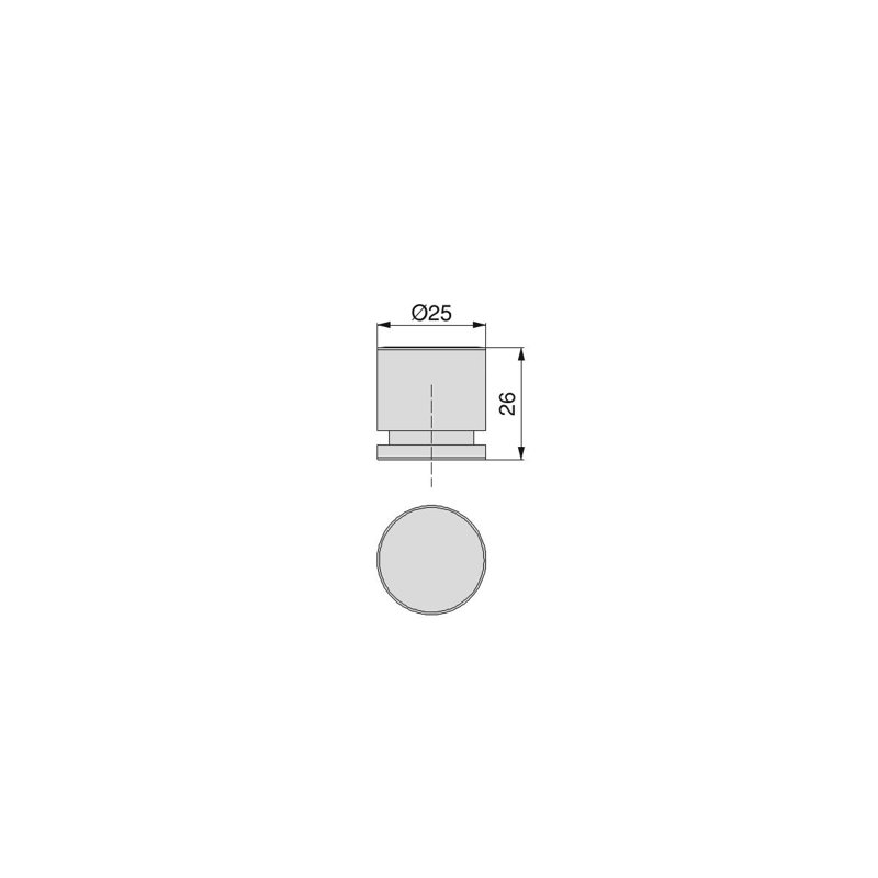 Safflower 16mm Diameter Round Knob Multipack