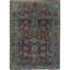 Wool Oriental Area Rug in Rust/Green/Gray
