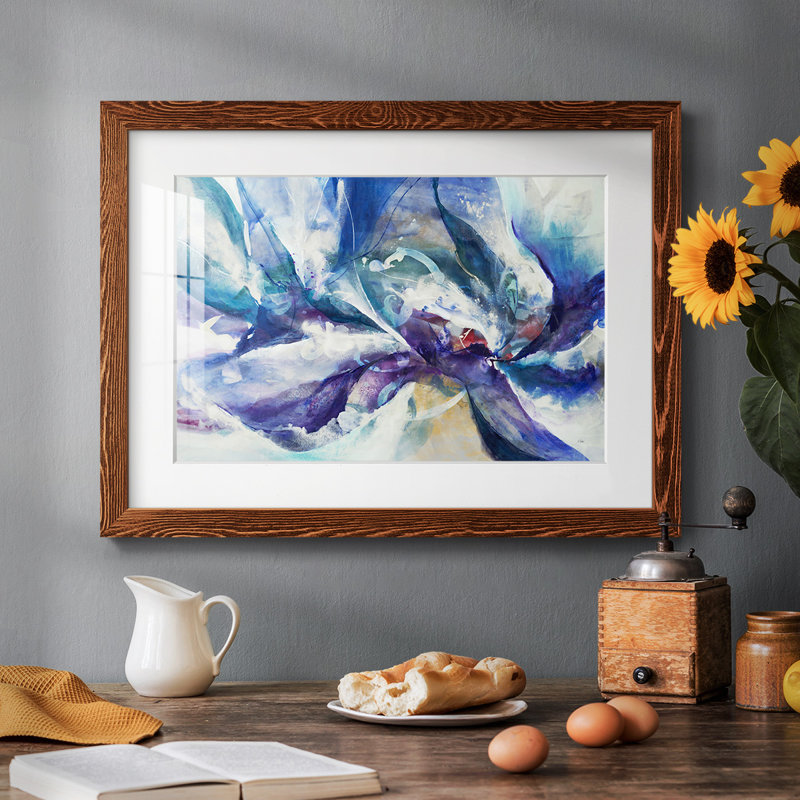 «Aurora Petals» - Toile tendue avec châssis de qualité supérieure - Prêt à accrocher, reproduction sur toile, Érable
