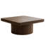 Table basse 34,6 po carrée avec plateau en placage de bois, motif de parquet, base cylindrique et plateau de table d'une épaisseur de 3,15 po-1139205389-1276241823