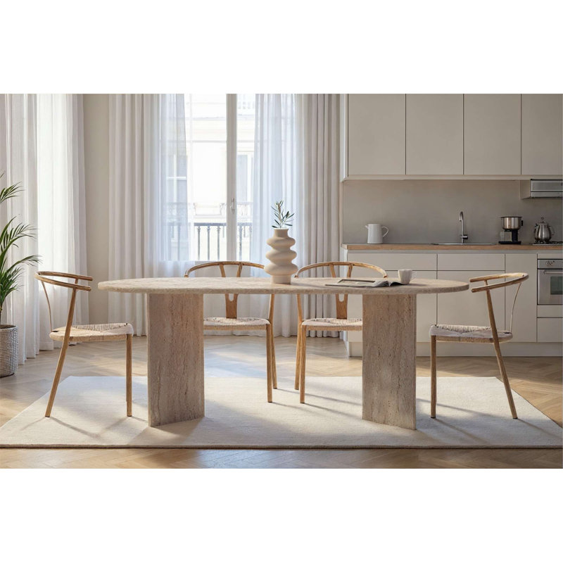 Teiah Oval Dining Table, Walnut