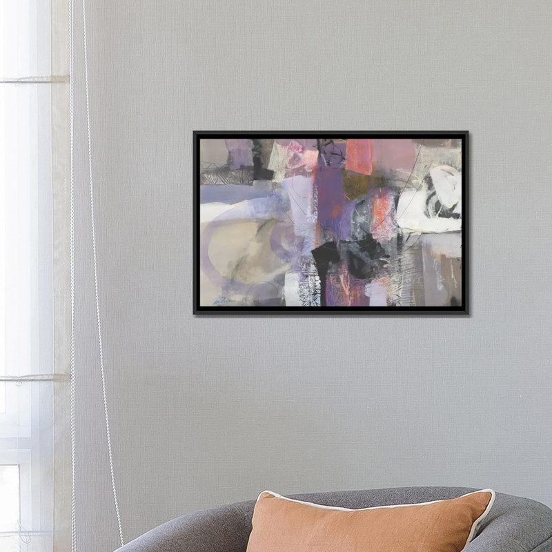 « tempo fa », impression sur toile, H 18 po x l 26 po x P 1,5 po, Toile avec cadre noir, Pas de tapis