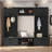 Savanella 4-in-1 Detachable Hall Tree with Storage and 7 Hooks, Multiple Functions Hallway Coat Rack with Storage Drawers and Cabinet-1613658889