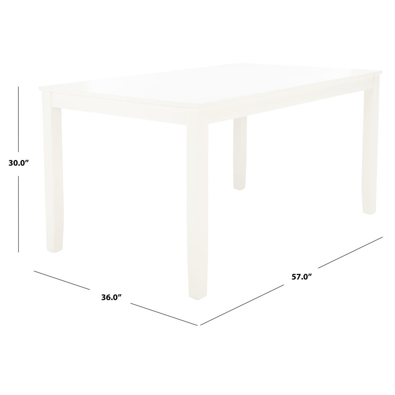 Bohuslavice Dining Table, Standard Height (30" Height), White