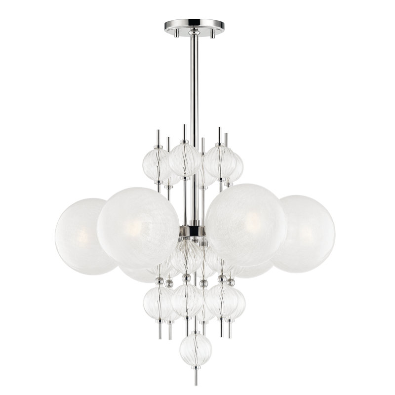 Calypso 6 - Light Chandelier, Polished Nickel