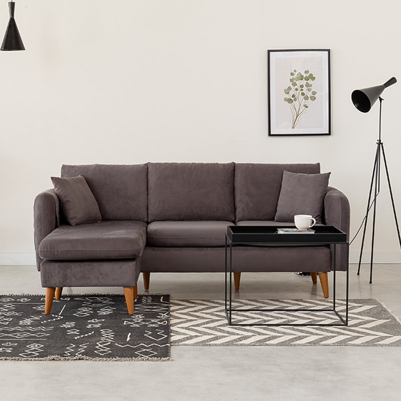 Canapé modulaire de 84,65 po faisant face à la gauche, Anthracite