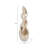 Decorative Tall Wavy Figurine Statue For Home Decor - Artistic Sculpture For Living Room Decoration Or Entryway Accent - 32", White
