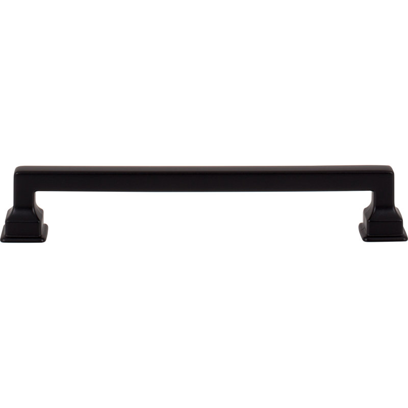 Erika 5 1/16" Center to Center Bar Pull, 6 5/16", Matte Black