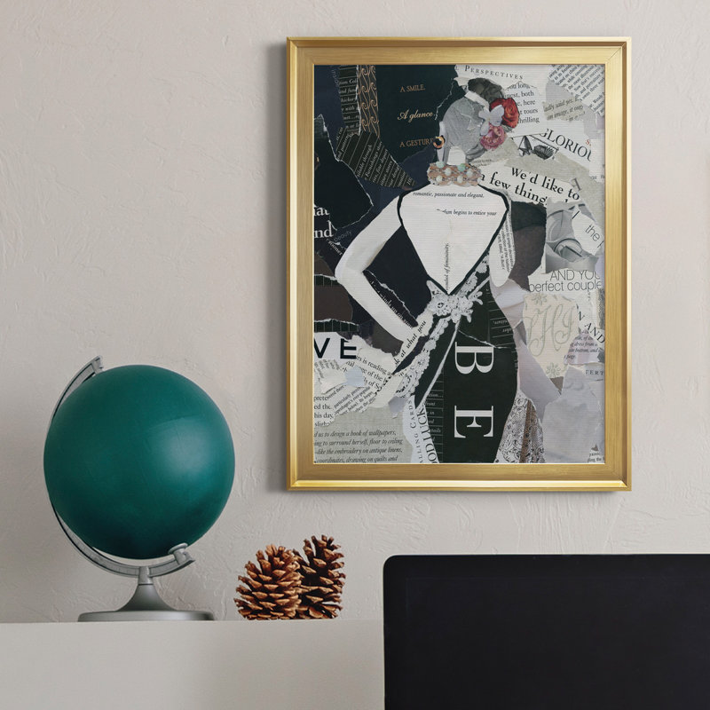 «Fashion Mosaic II», reproduction encadrée de qualité supérieure - prête à être accrochée, H 22,5 po x l 30,5 po x P 1,5 po