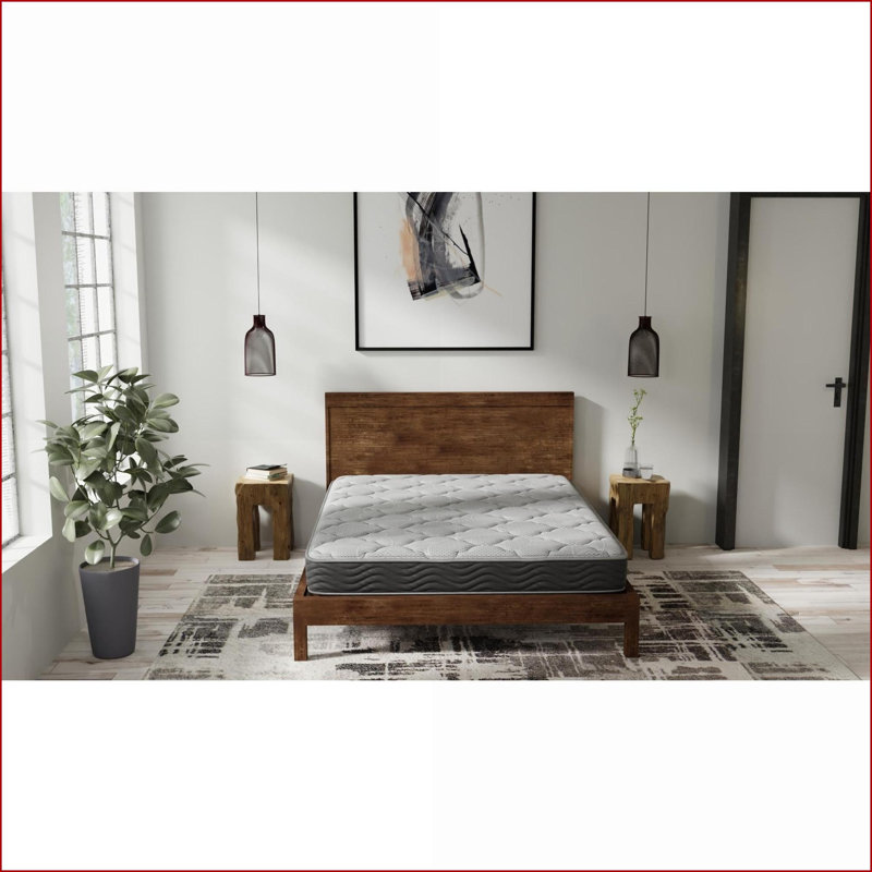 Mattresses, 8" Firm Hybrid Mattress with Gel Foam &amp; Pocketed Coils | Full | Foam+Spring