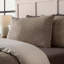 Brushed Herringbone Cotton Reversible Duvet Cover Set-130248627-130248632