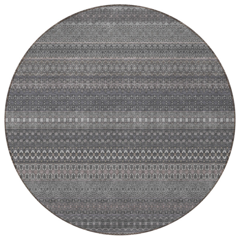 Tapis d'intérieur rond 8 po