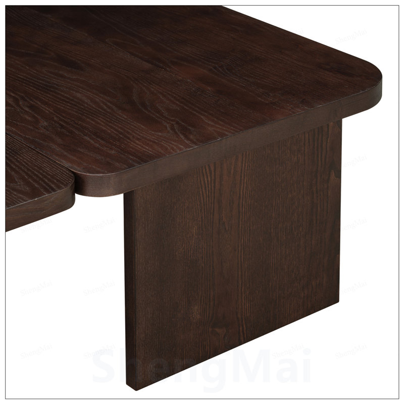 Ensemble de tables basses modernes U-Can, Espresso