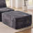 Kapellen 37.4‘’Upholstered Flannel Ottoman Cloud Ottoman For Boneless Couch In A Box, Single Ottoman Modular Part For Sectional Sofa-118032399