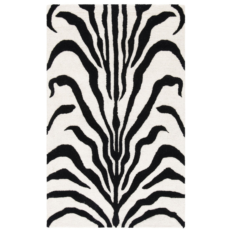 Cambridge Hand Tufted Wool Animal Print Rug, Rectangle 3' x 5'