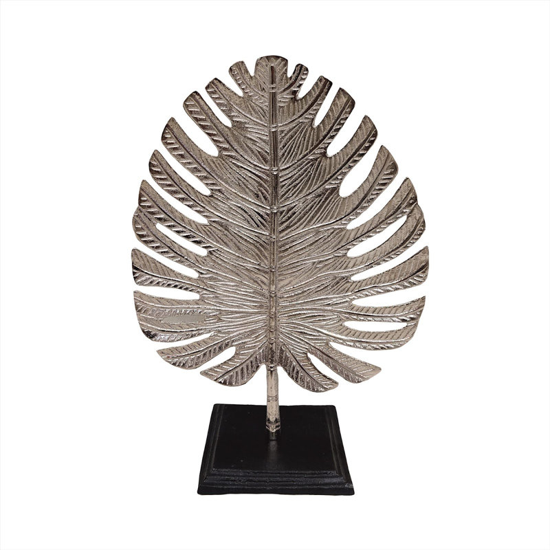 Sculpture feuille d'argent